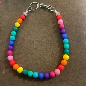 Rainbow Silicone Dog Collar